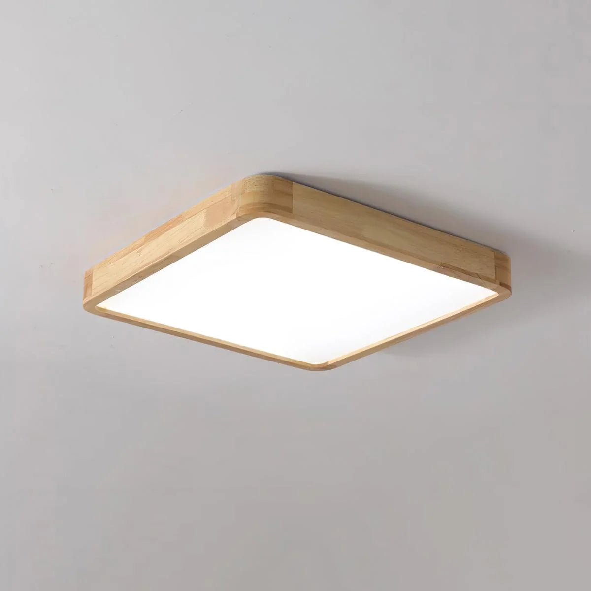 Sqare Wooden Ceiling Light