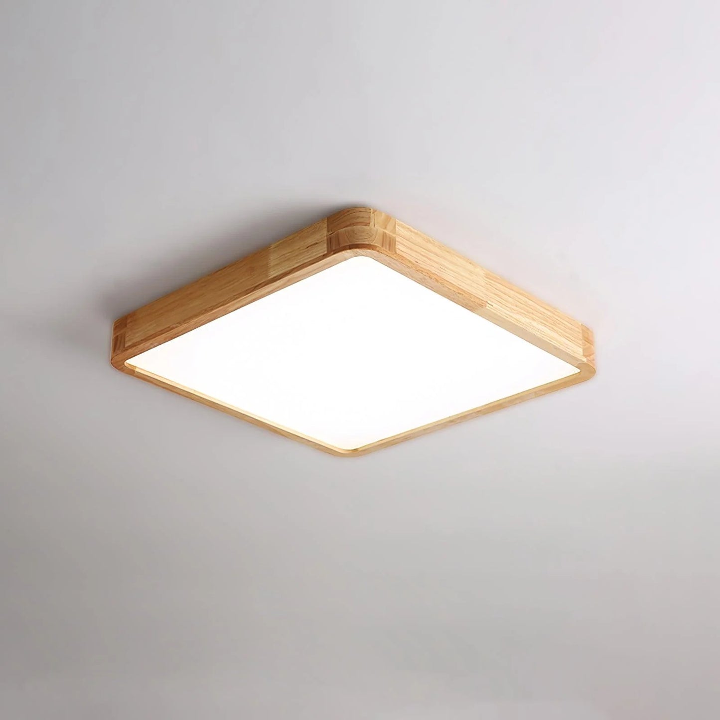 Sqare Wooden Ceiling Light