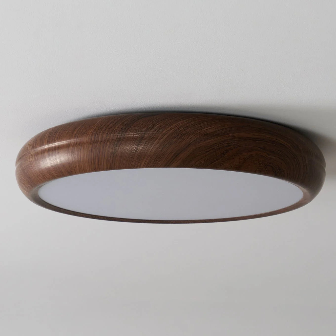 Wood Grain Round Ceiling Lamp
