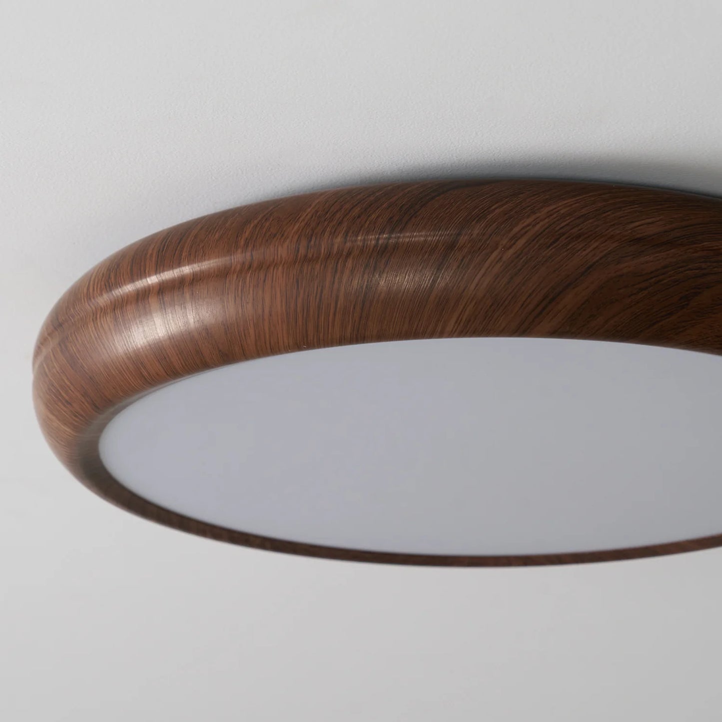 Wood Grain Round Ceiling Lamp