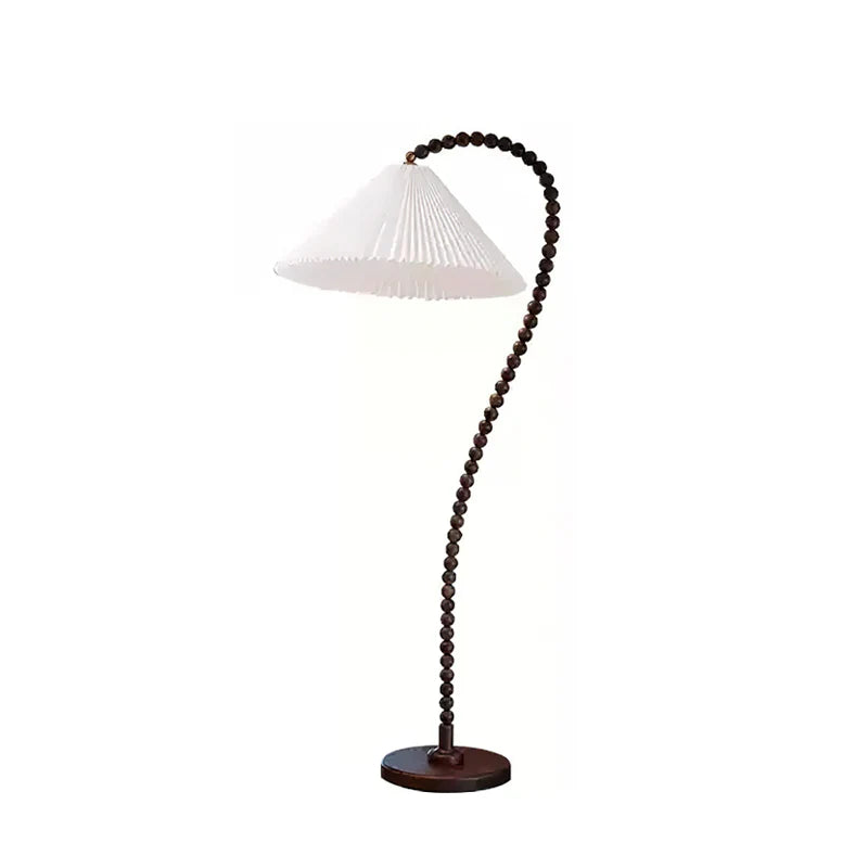 Wooden Bead Floor Lamp