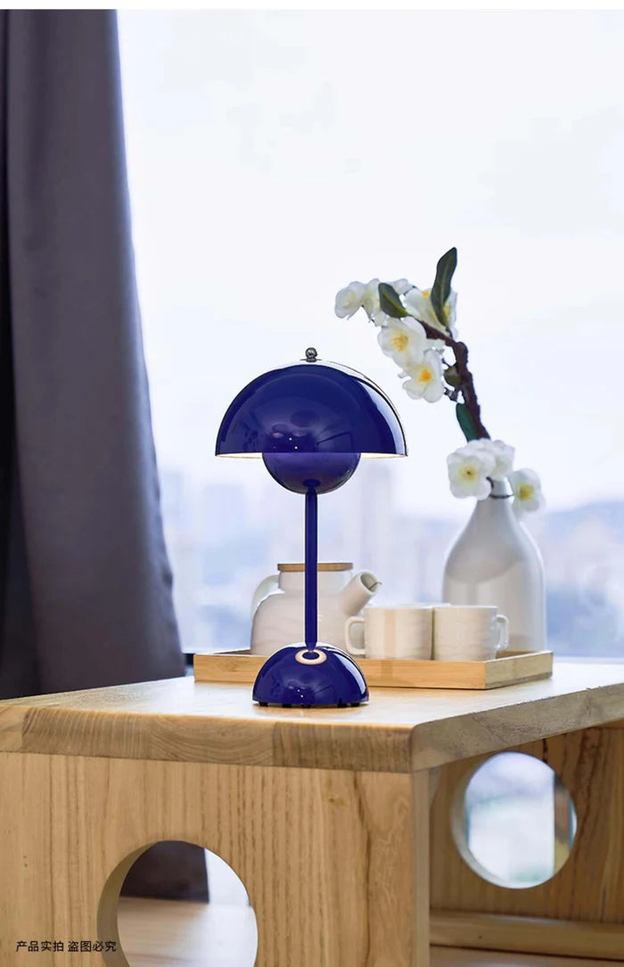 Semi-Circle Bedroom Table Lamp Portable