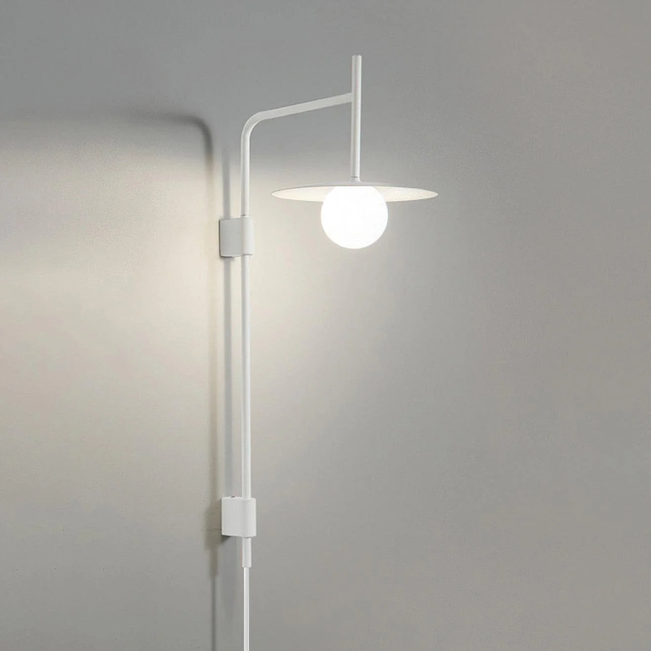 Gea Swing Arm Plug-in Wall Lamp