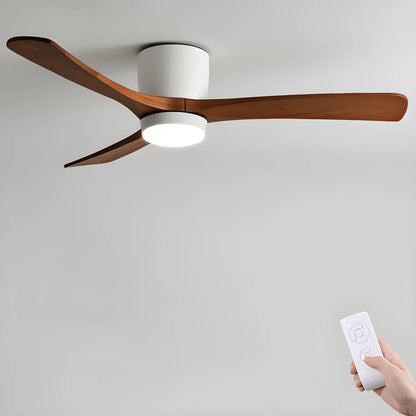 Nordic Wooden Ceiling Fan Light