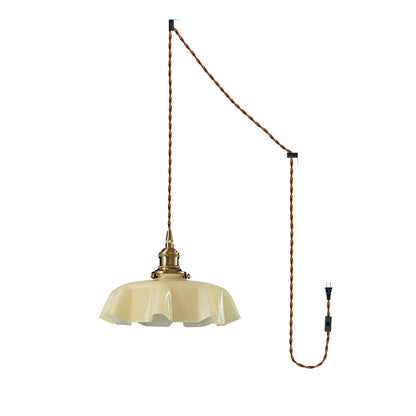 French Flower Pendant Swag Light