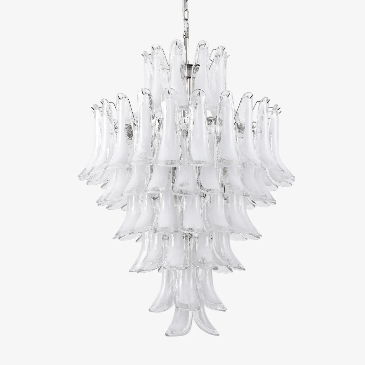White Cloud Glass Petals Chandelier