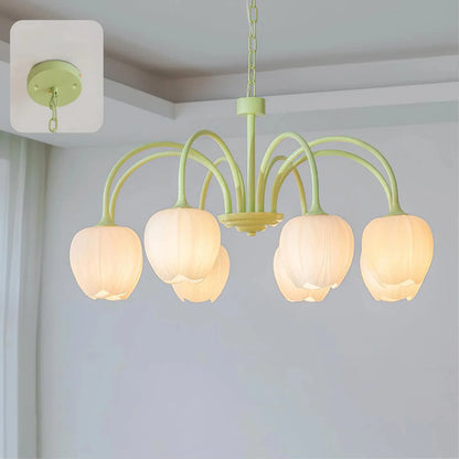 Tulip Matcha Chandelier