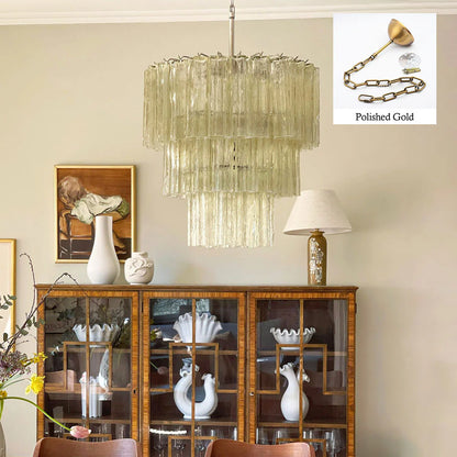 Murano Honey Tubes Chandelier