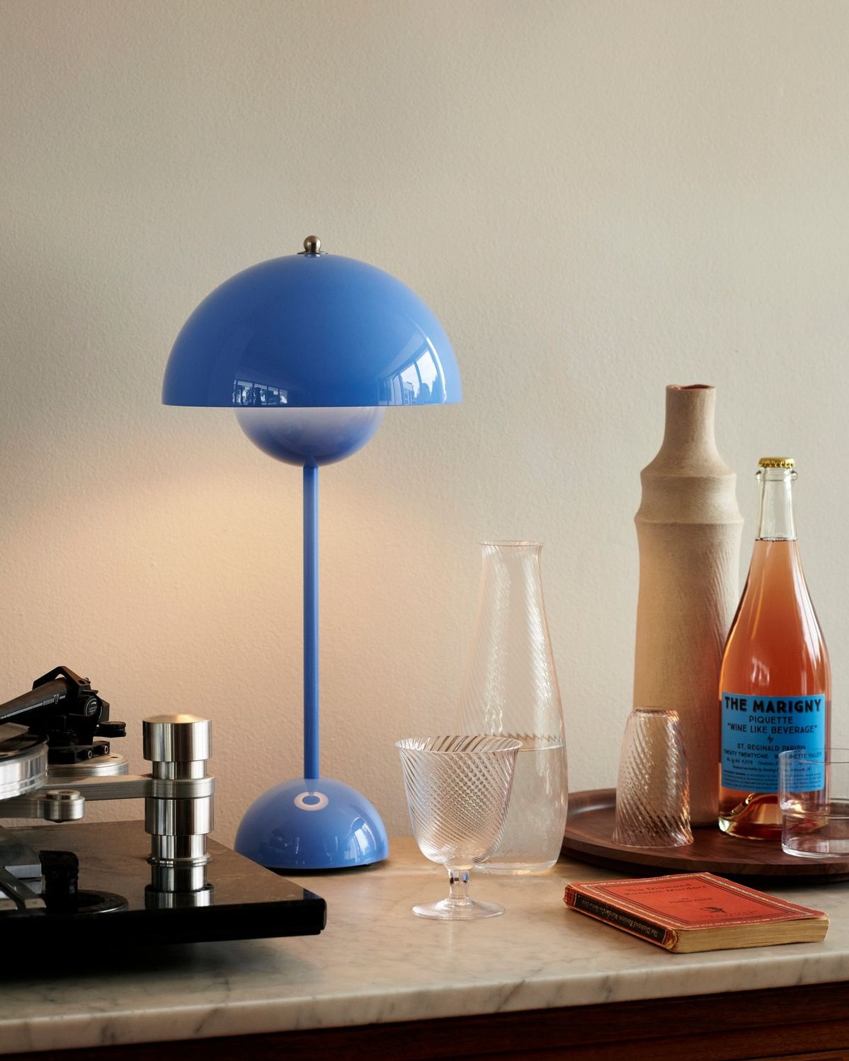 Semi-Circle Bedroom Table Lamp Portable