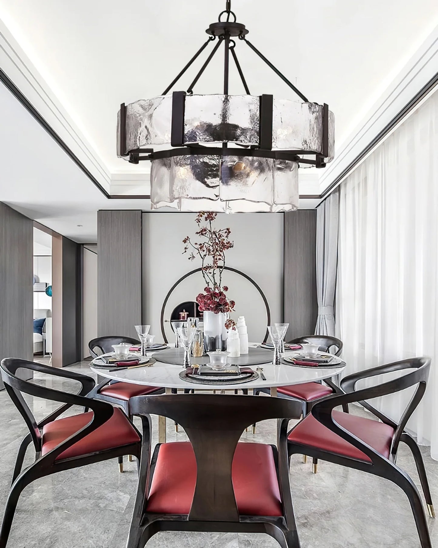 Aenon Glass Chandelier