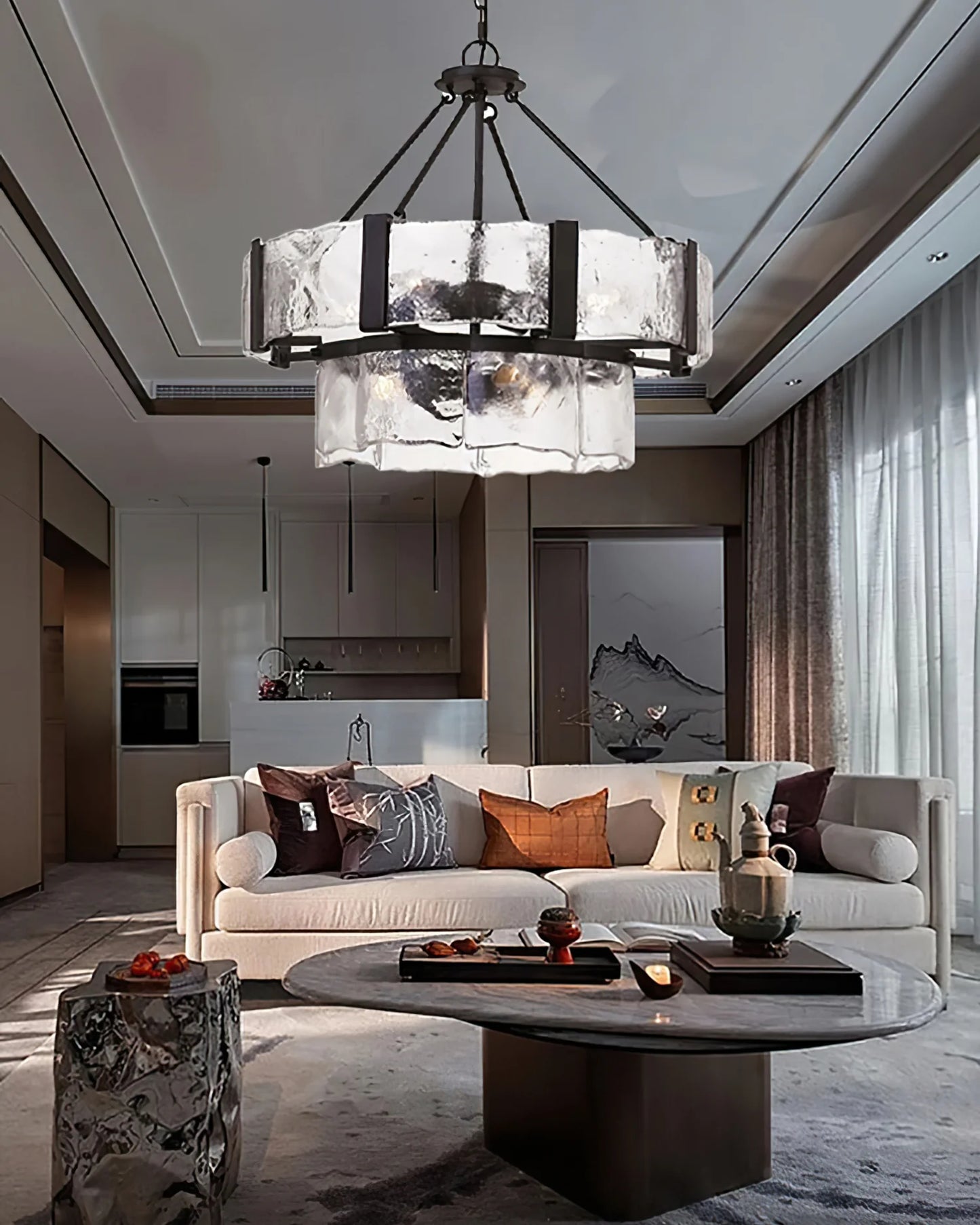 Aenon Glass Chandelier
