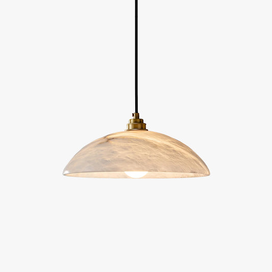 Alabaster Dome Pendant Lamp