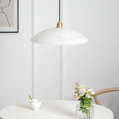 Alabaster Dome Pendant Lamp
