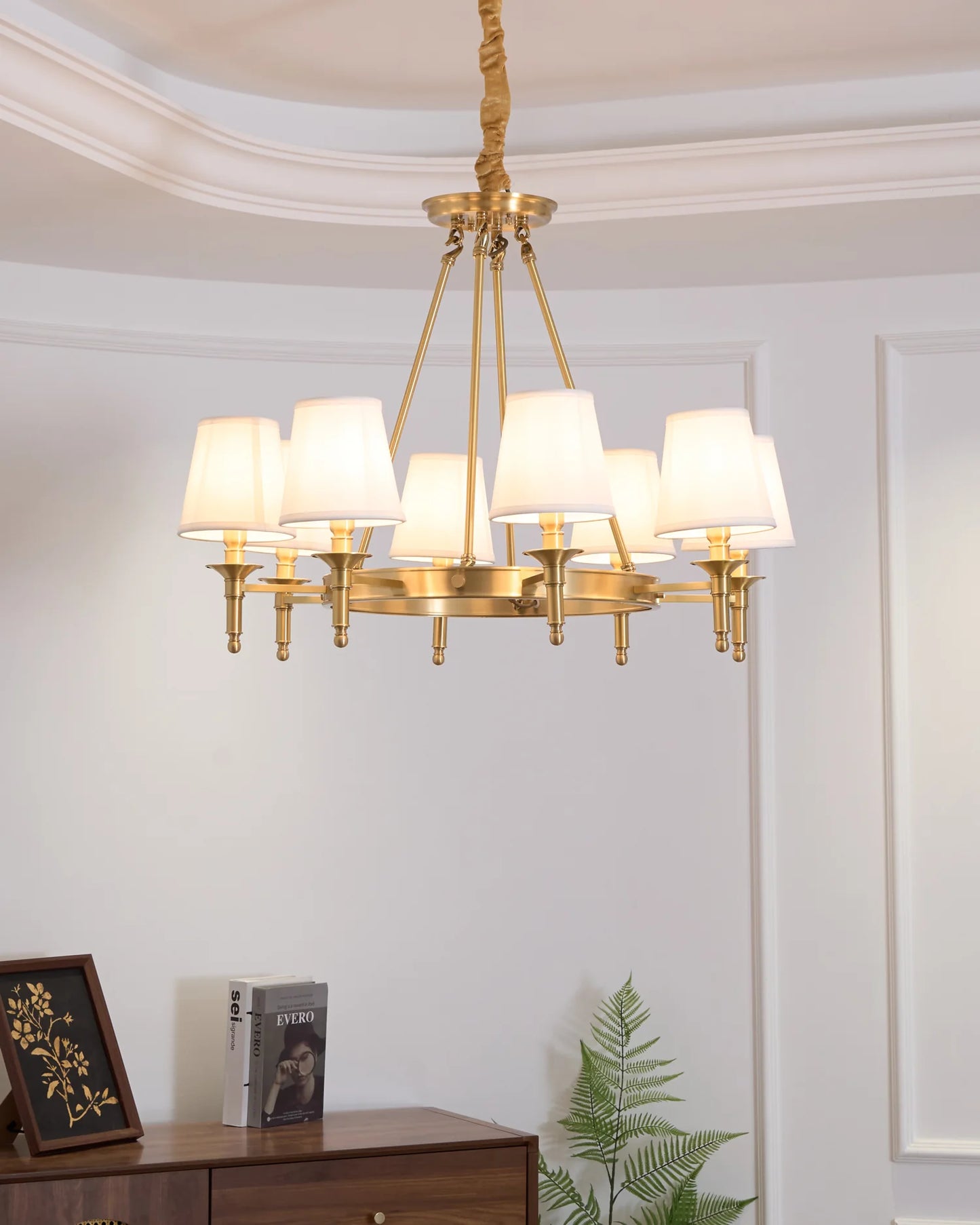 Antique Brass Chandelier