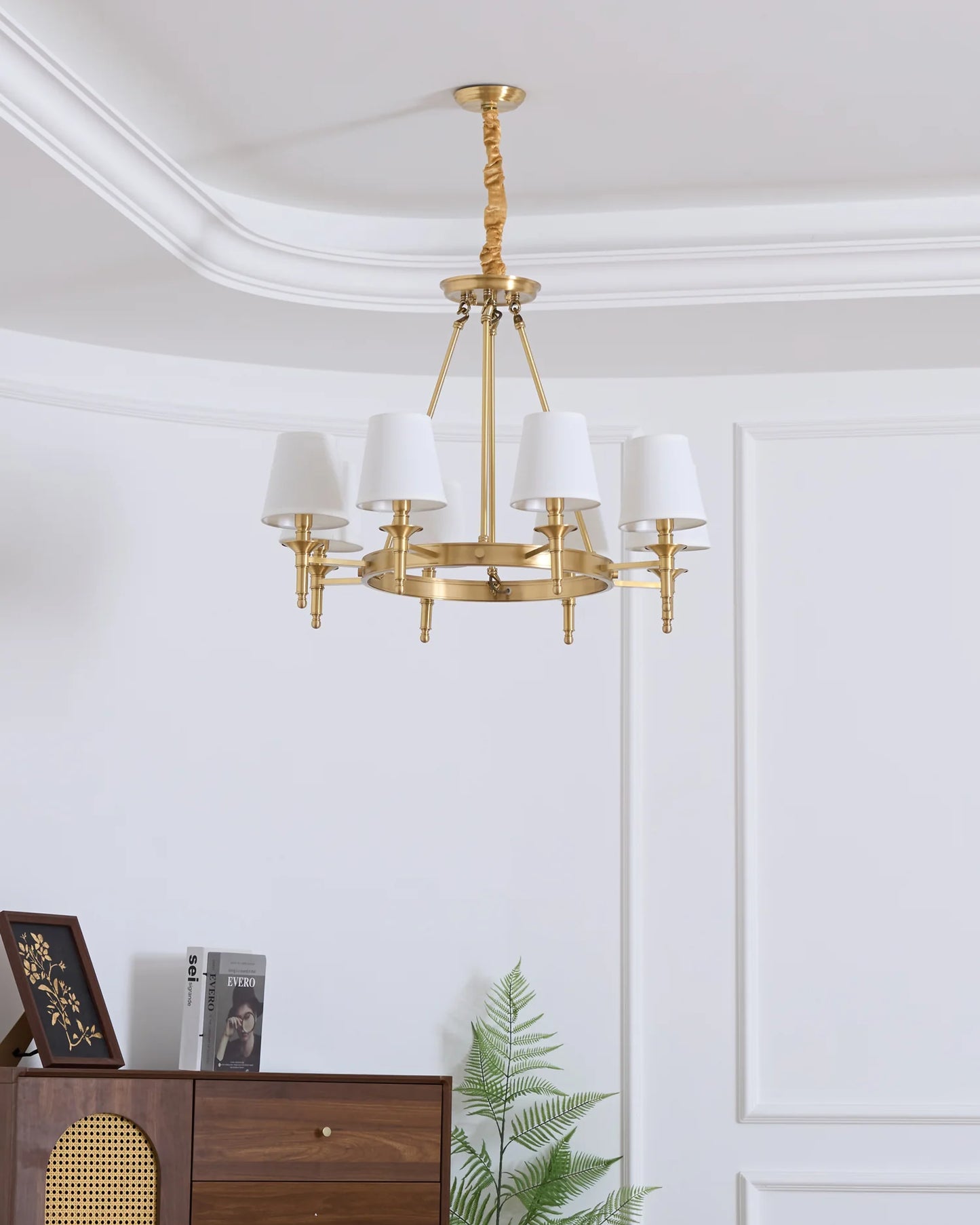 Antique Brass Chandelier