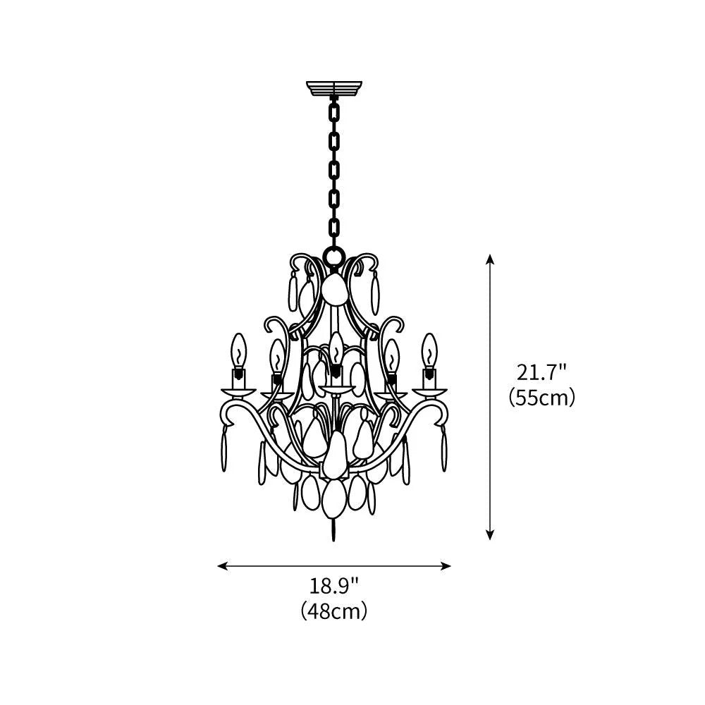 Arcimboldi Agate Chandelier
