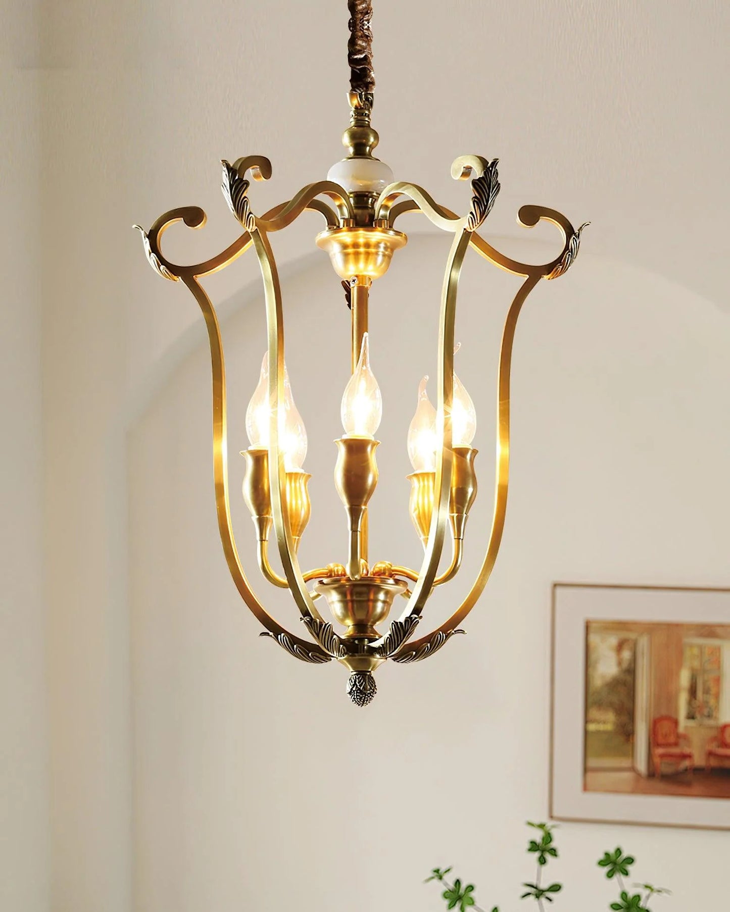 Art Deco Crest Pendant Light