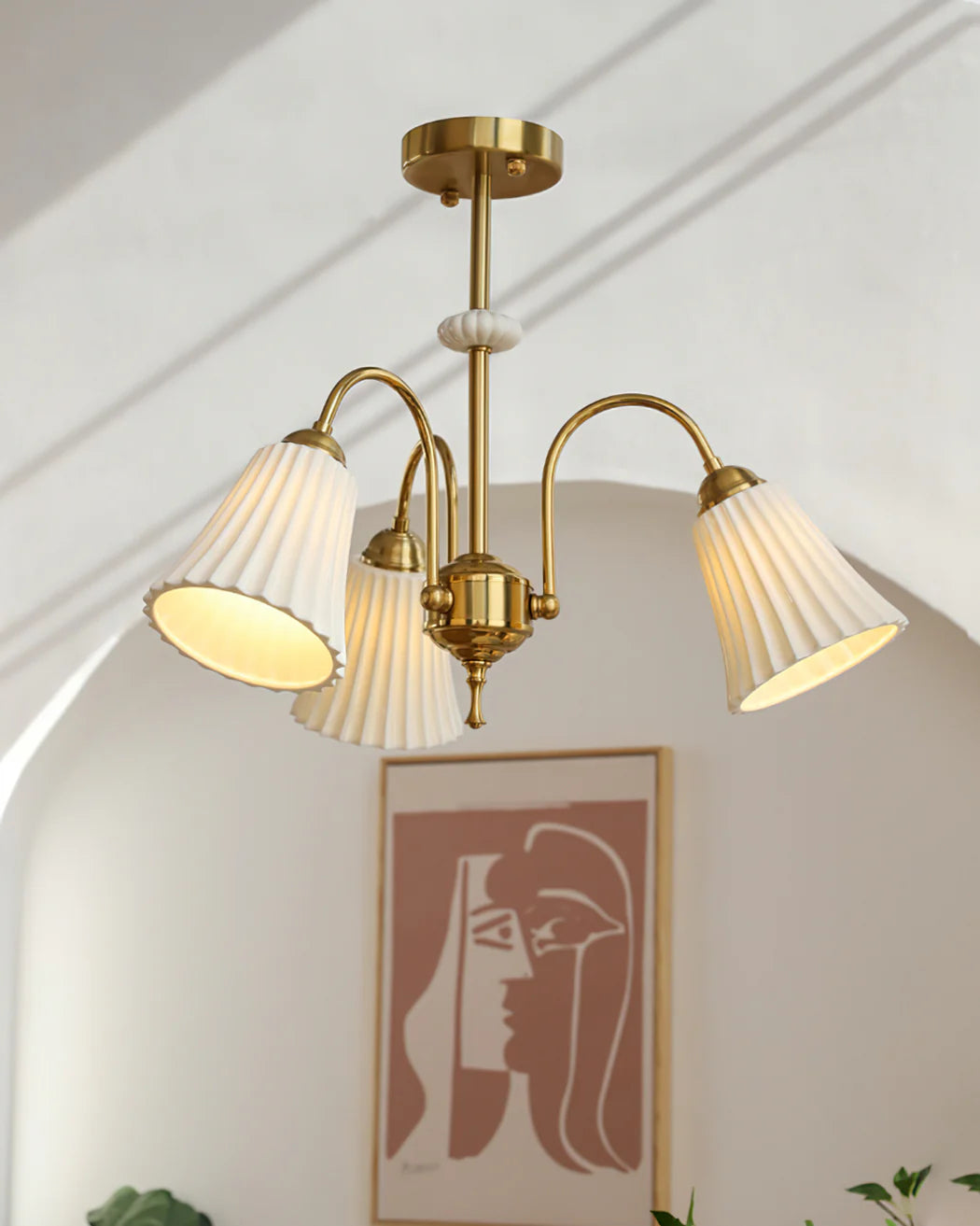 Asea Brass Chandelier