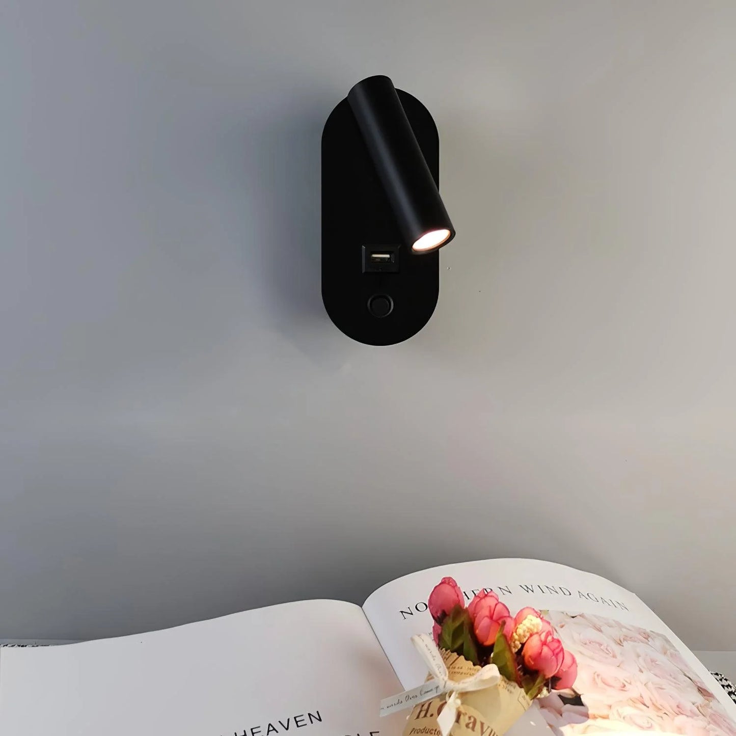 Enna Surface Wall Light With USB