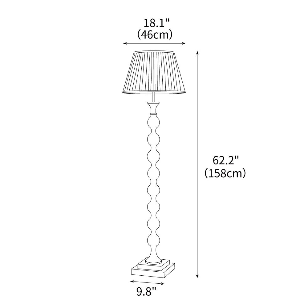 Bead Column Floor Lamp