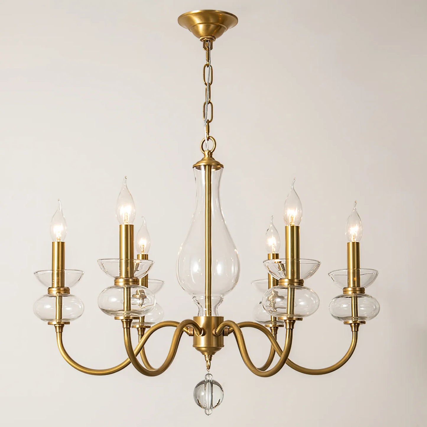 Bergdorf Glass Chandelier