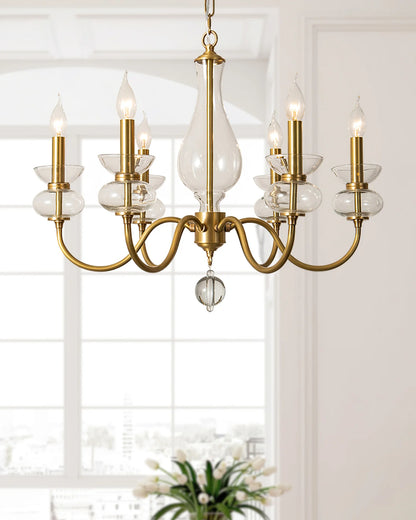 Bergdorf Glass Chandelier