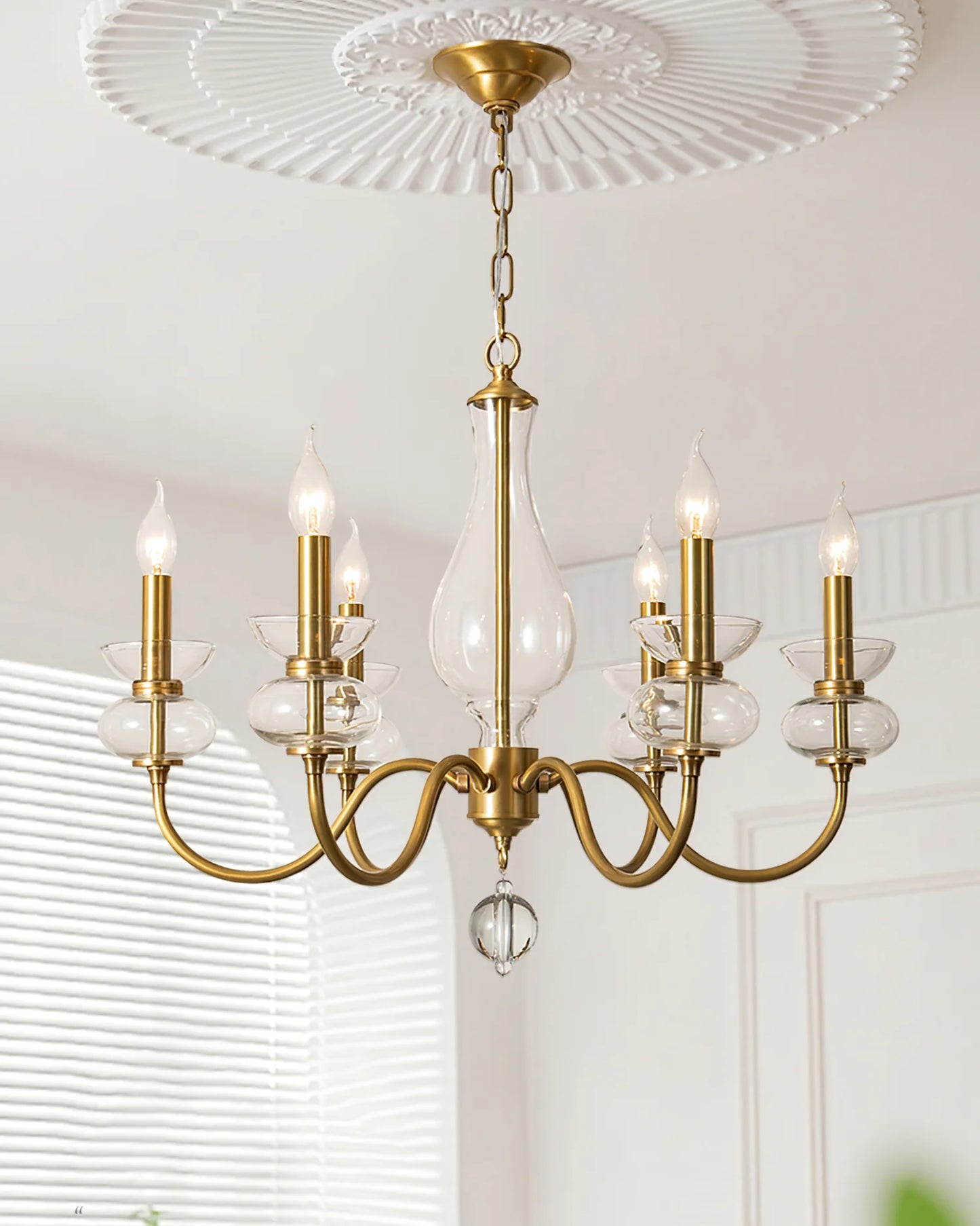 Bergdorf Glass Chandelier