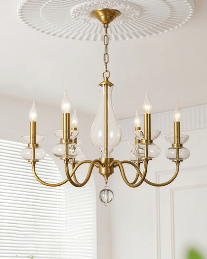 Bergdorf Glass Chandelier