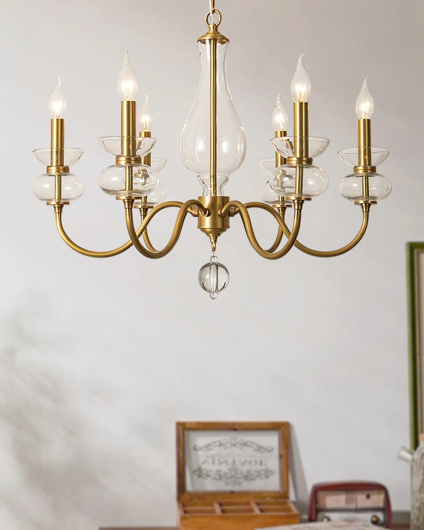 Bergdorf Glass Chandelier