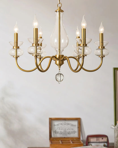 Bergdorf Glass Chandelier