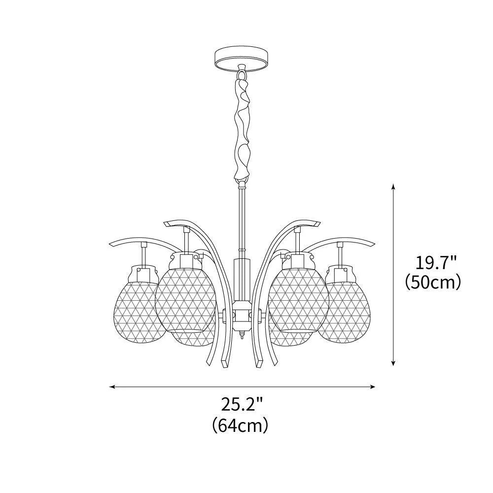 Big Flower Bag Chandelier