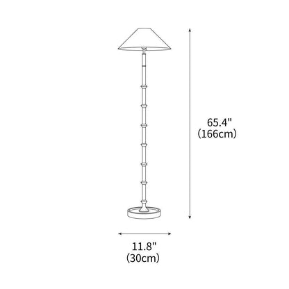 Black Bamboo Floor Lamp