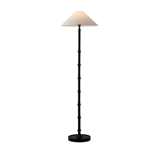 Black Bamboo Floor Lamp