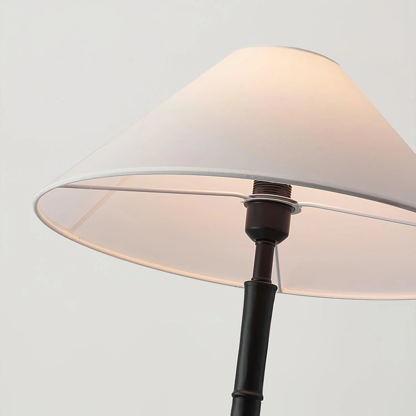 Black Bamboo Floor Lamp