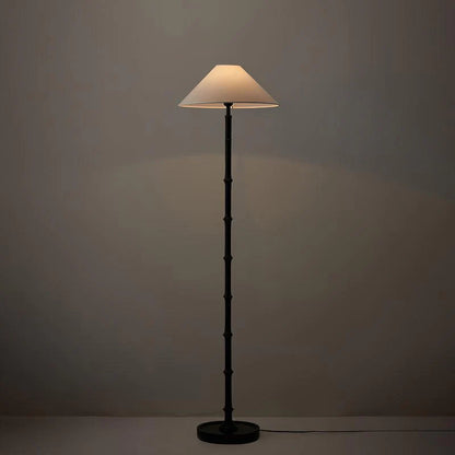 Black Bamboo Floor Lamp