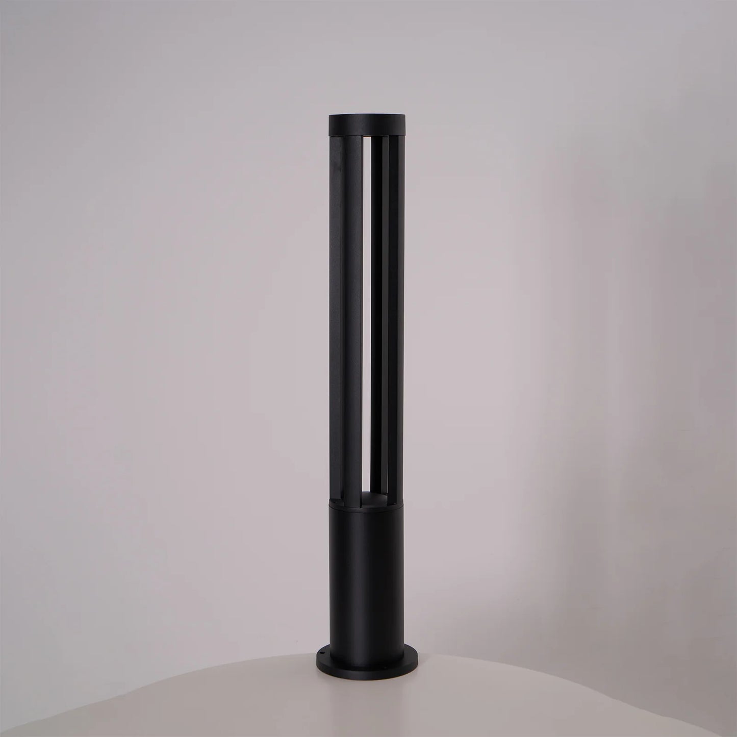 Black Cylindrical Garden Outdoor Light
