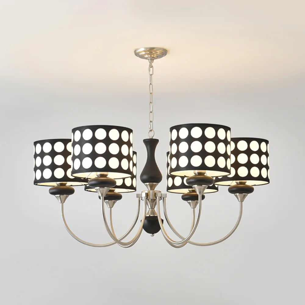 Black Polka Dots Chandelier