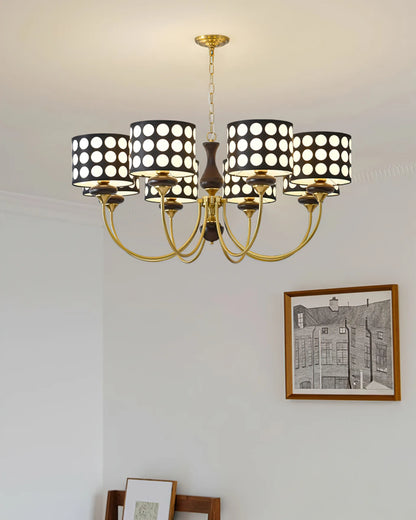 Black Polka Dots Chandelier