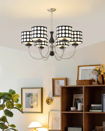 Black Polka Dots Chandelier
