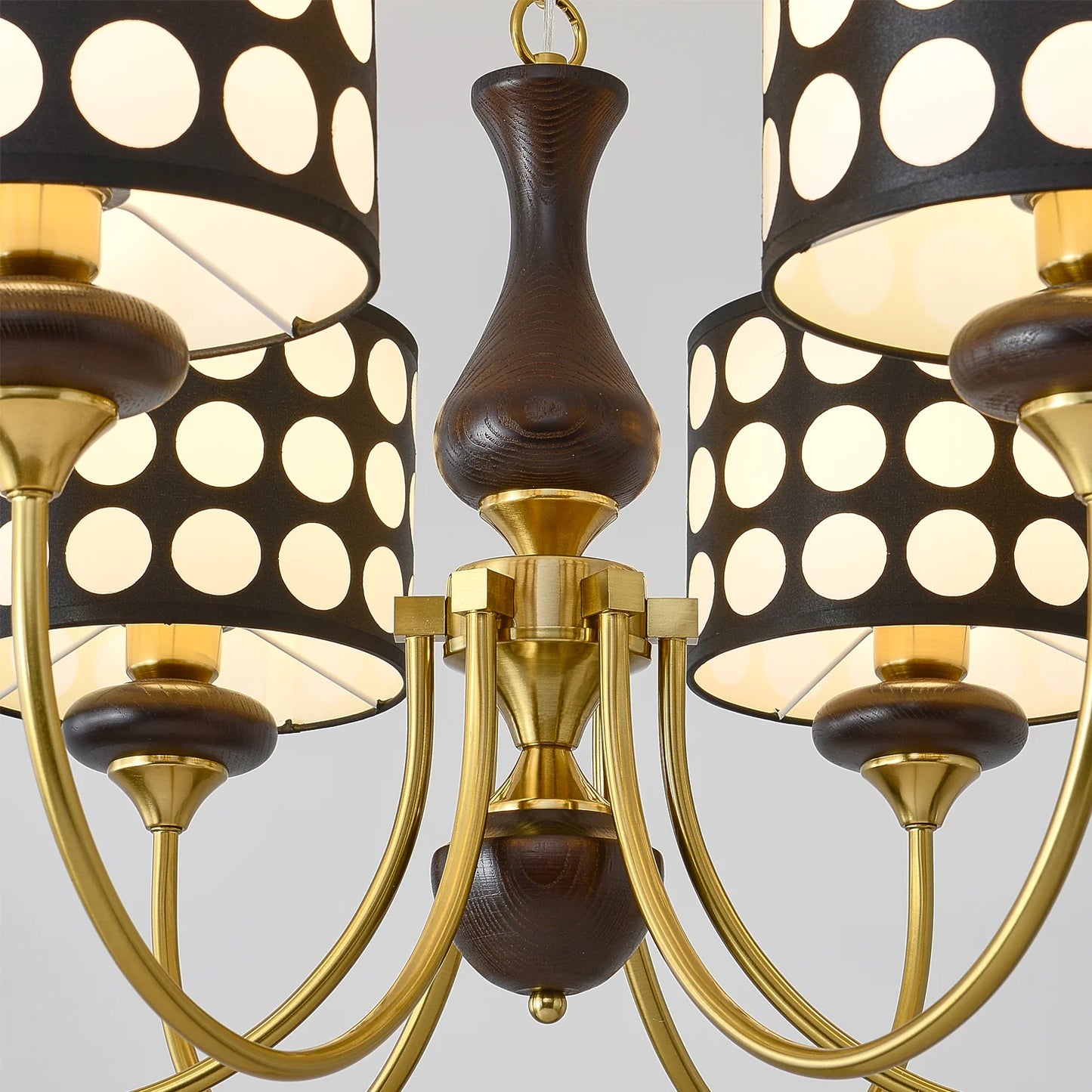 Black Polka Dots Chandelier