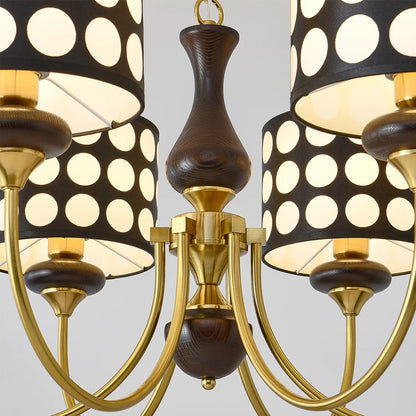 Black Polka Dots Chandelier