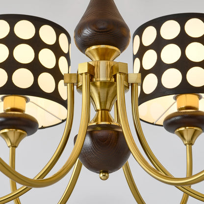 Black Polka Dots Chandelier
