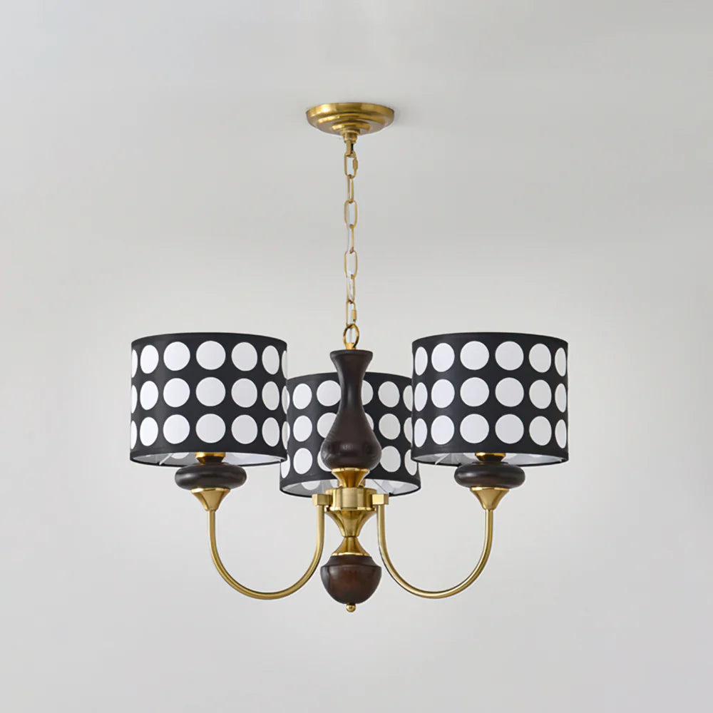Black Polka Dots Chandelier