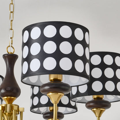 Black Polka Dots Chandelier