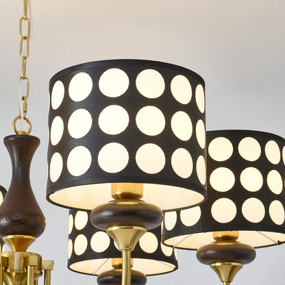 Black Polka Dots Chandelier