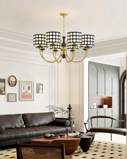 Black Polka Dots Chandelier