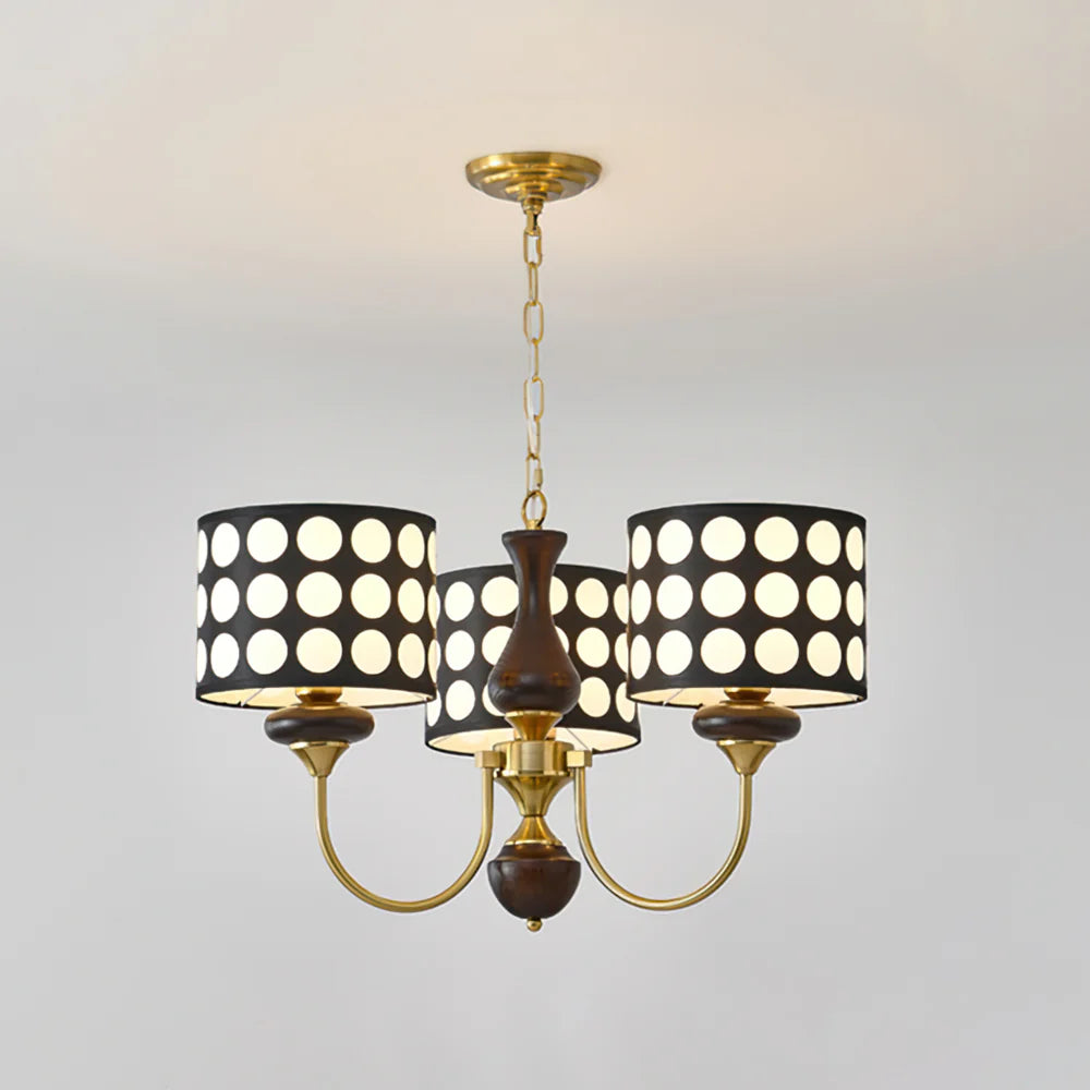 Black Polka Dots Chandelier