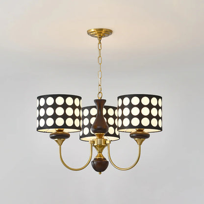 Black Polka Dots Chandelier