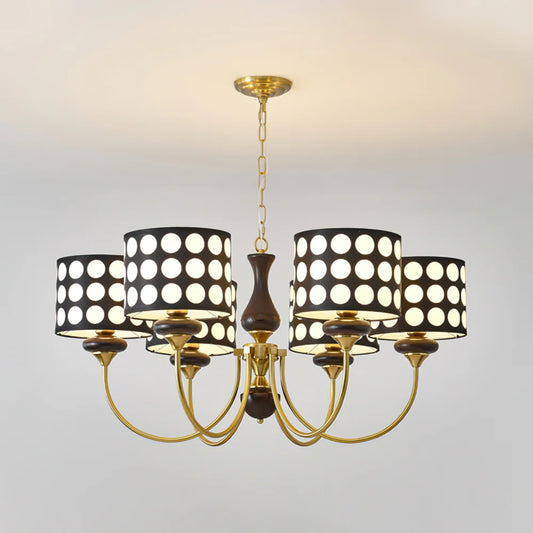 Black Polka Dots Chandelier