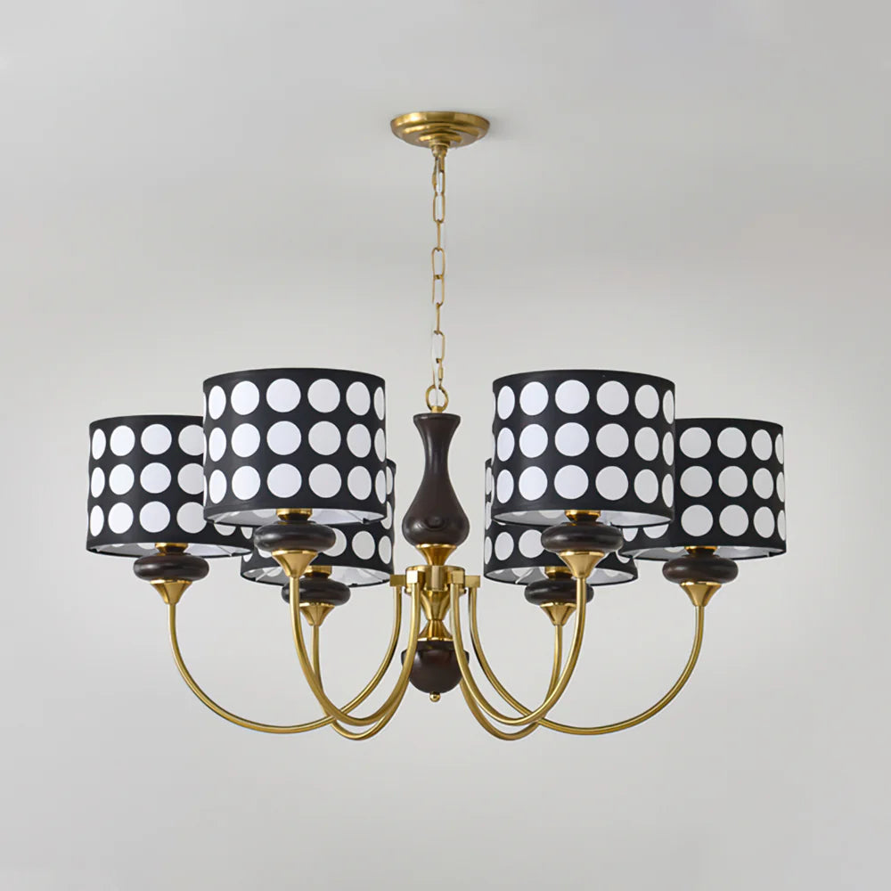 Black Polka Dots Chandelier